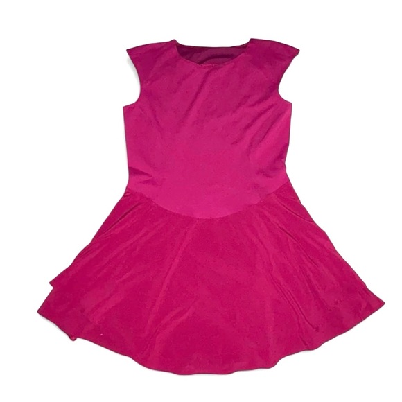 Lululemon Everlux Mesh Back Tennis Dress - Magenta Fit-and-Flare Size 10 - Picture 4 of 8